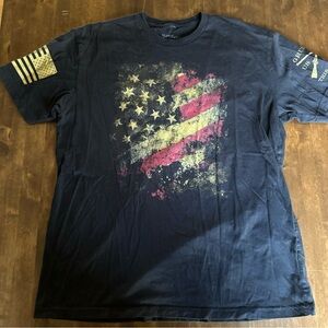 Grunt Style XL Mens T Shirt Flag Patriot USA Flag Stars Stripes America 🇺🇸
